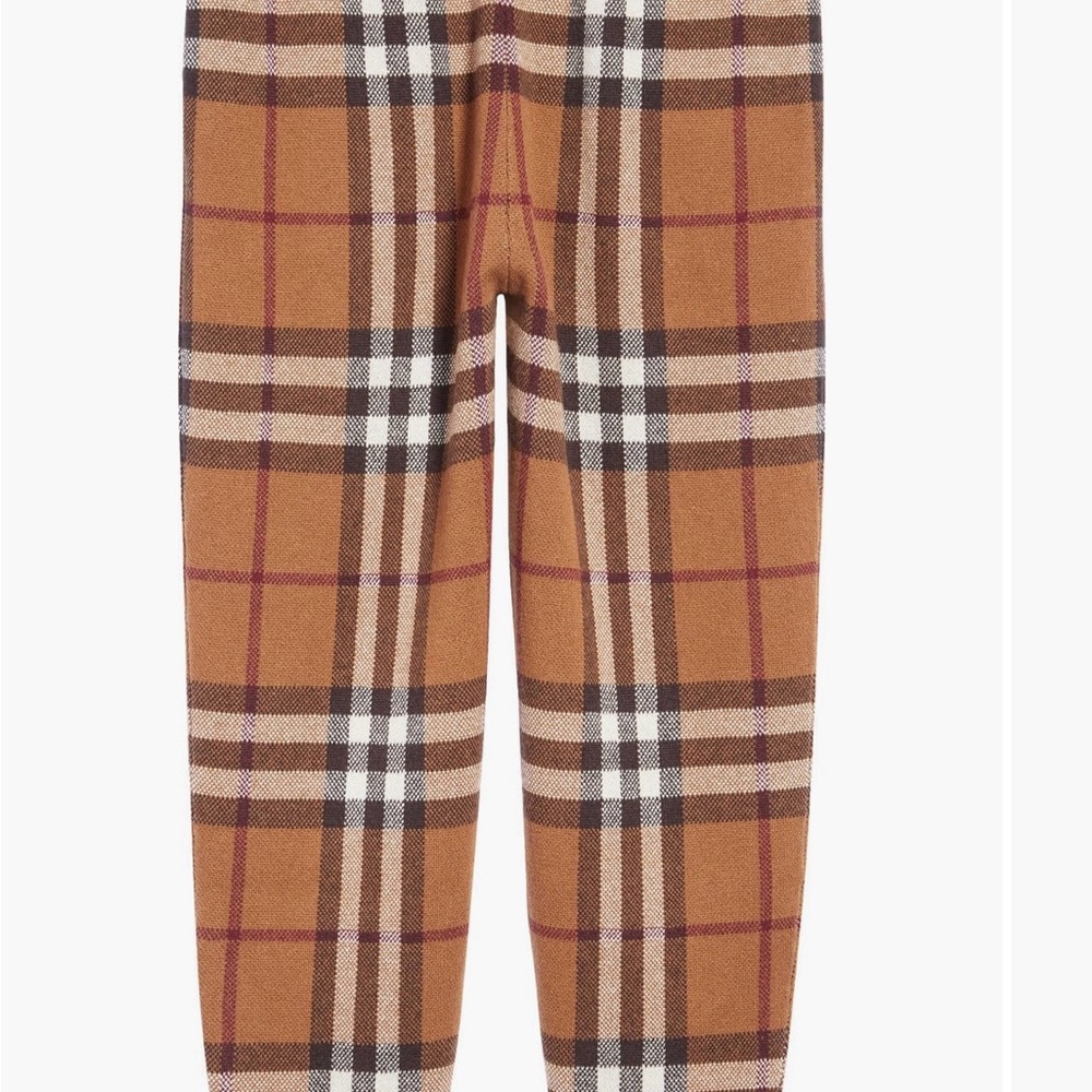 ** SOLD** NWT Burberry Marley Check Cashmere Joggers Size XL $1050